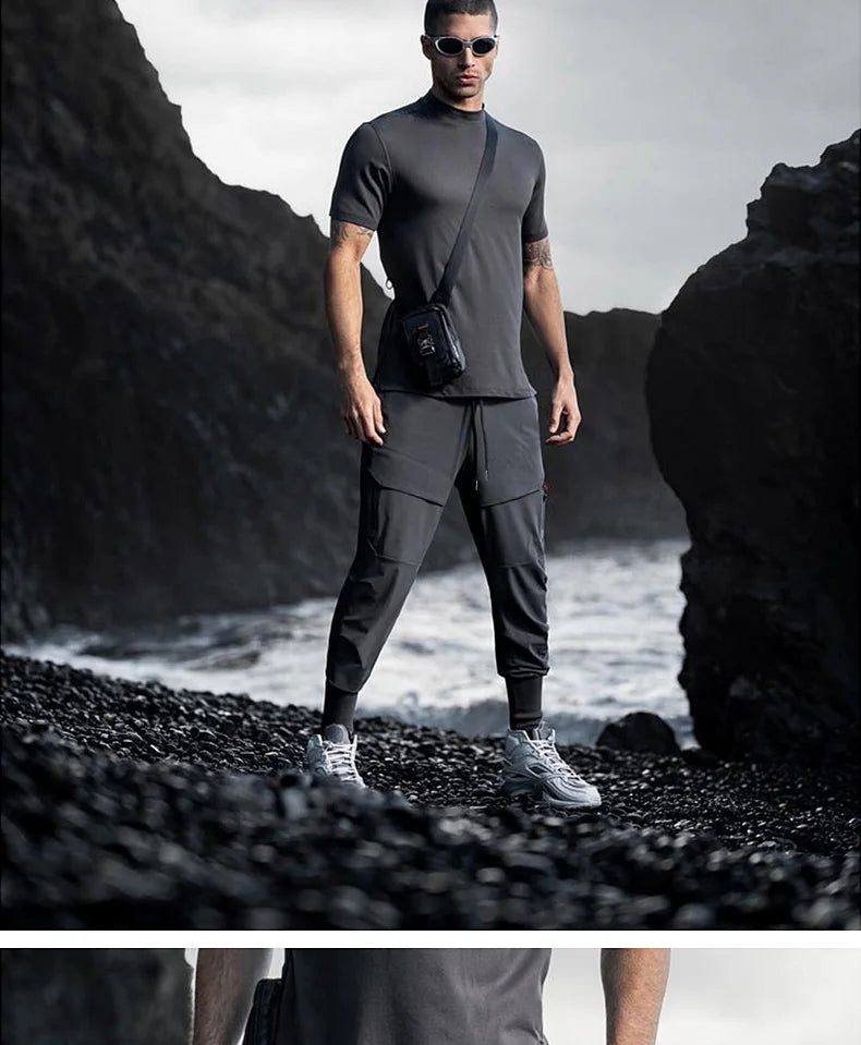 New Fashion Gym Men's Sweatpants Casual Workouts Multi Pocket Casual Fitness Workout Jogging Training Pants