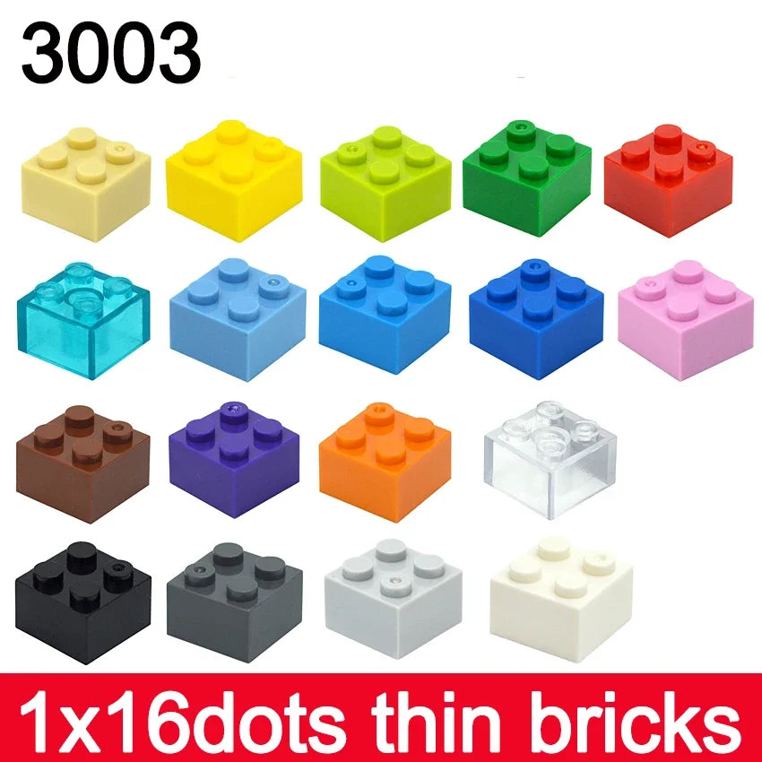 50Pcs Thick Building Blocks 3003 2x2 Dots Bricks Figures Educational Creative Classic Size Compatible Brand Kid Toys Gift