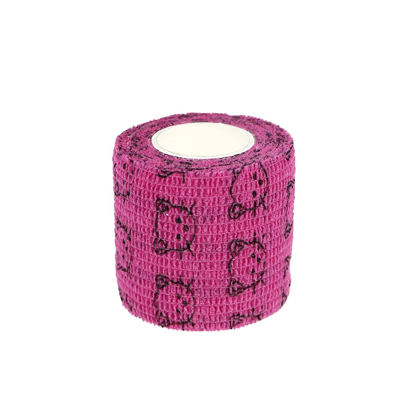 24 Rolls Vet Wrap Pet Elastic Self Adherent Cohesive Bandage for Dog Cat Horse Non-Woven Self Adhesive Sport Tape for Knee Ankle