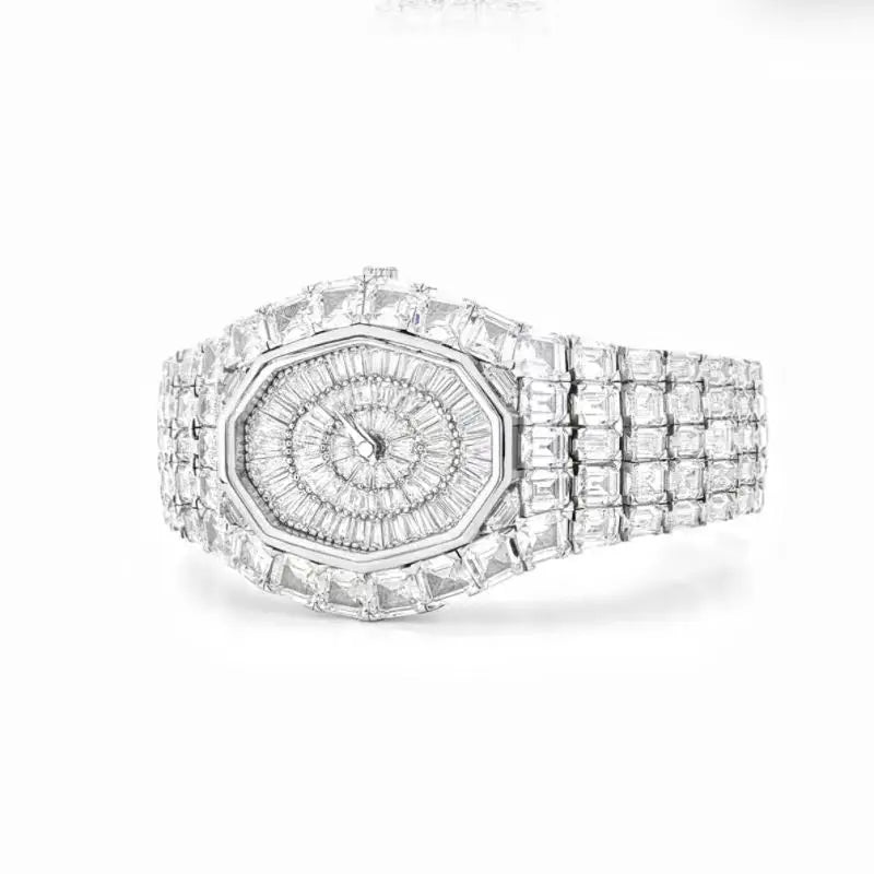 ZOCA Luxury Replica Full Diamond Watch for Woman Quartz Watches for Wrist