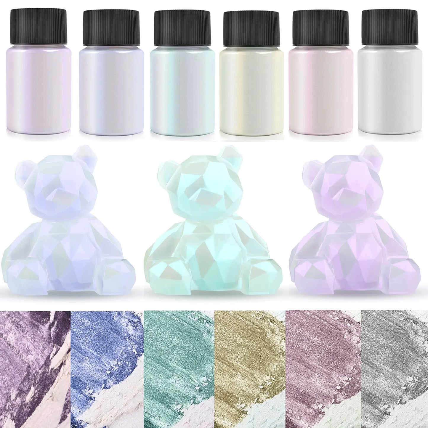 5g Mirror Chameleons Pigment Pearlescent Epoxy Resin Glitter Magic Discolored Powder Kit Resin Colorant Jewelry Making Tools