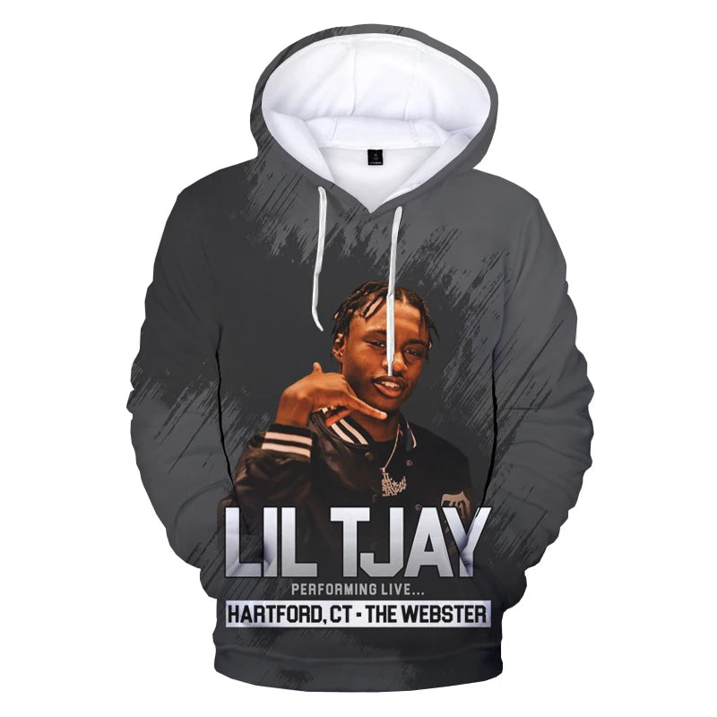 3D Print Harajuku Cool Lil Tjay Hoodie Casual Brand Boys Hoodies Sweatshirts Men Women's Clothing Streetwear Fashion Pullover