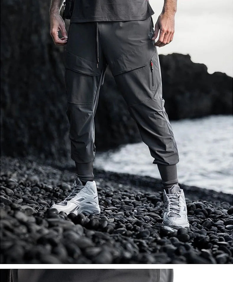 New Fashion Gym Men's Sweatpants Casual Workouts Multi Pocket Casual Fitness Workout Jogging Training Pants