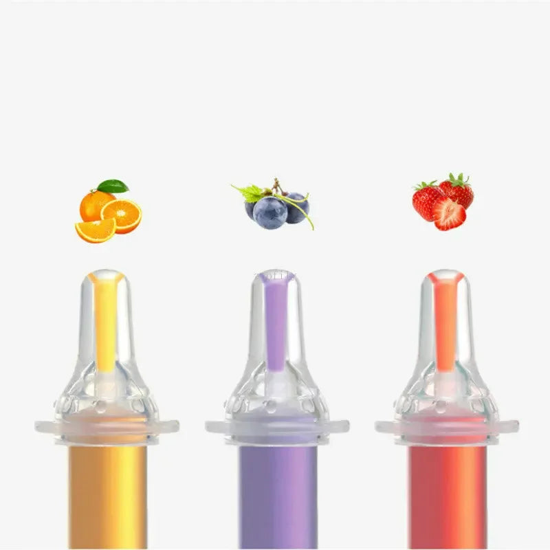 Baby kids smart medicine dispenser Needle Feeder Squeeze Medicine Dropper Dispenser Pacifier Feeding Utensils