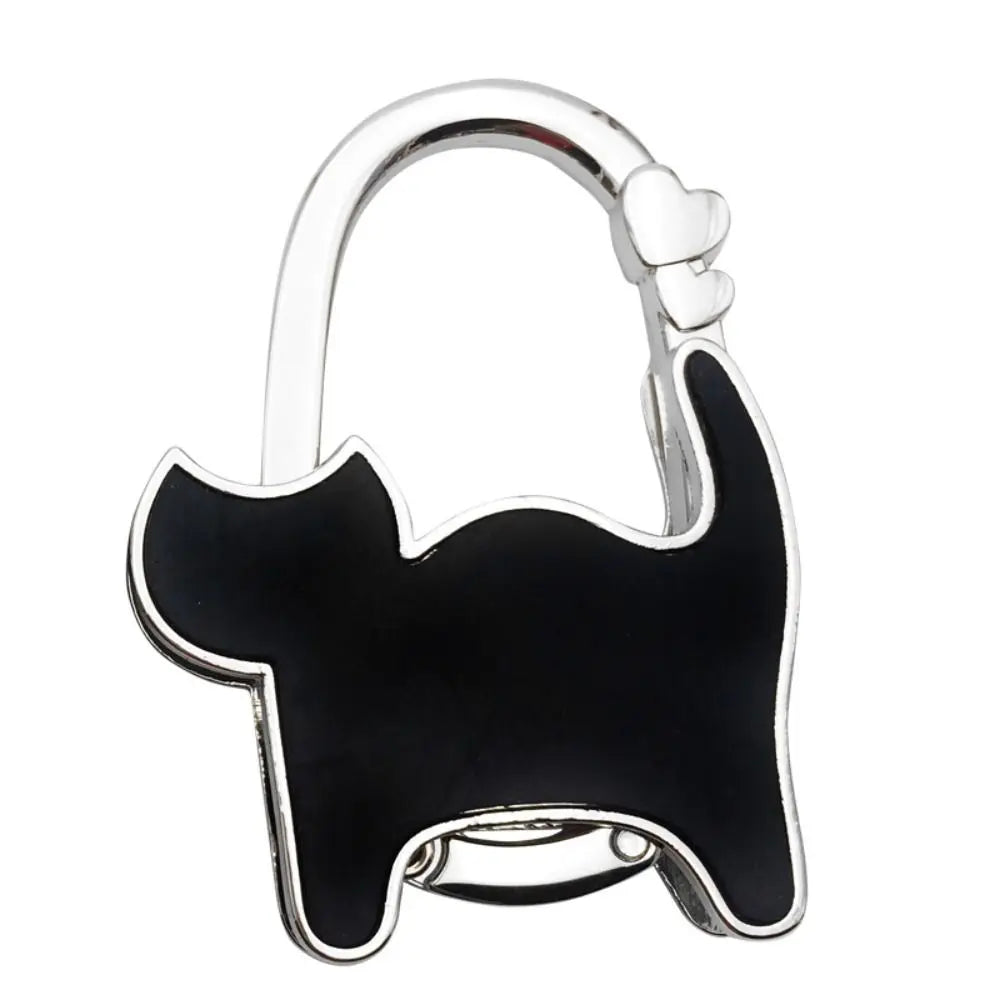 Hot Cat Shape Handbag Hook Portable Folding Purse Hanger Holder Women Bag Organizer Home Decoration Table Edge Hanging Hooks