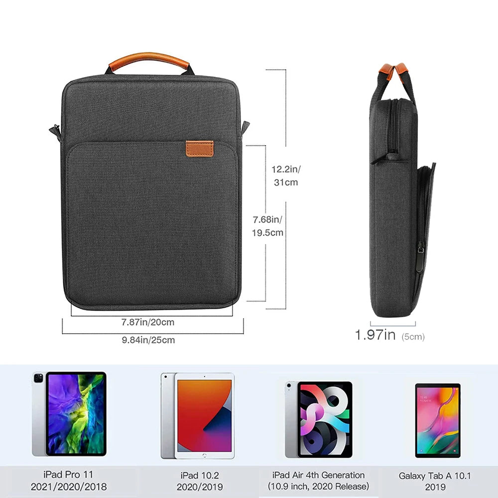 Tablet Bag Samsung Galaxy Lite Galaxy iPad Pro 11 12.9 For iPad Mini Air 9.7 9-11Inch Tablet Macbook Air m1 Case ipad Makeup Bag