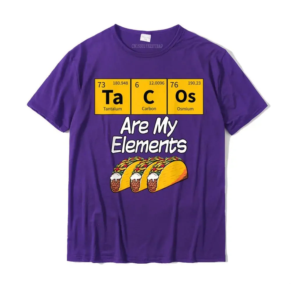 Taco Funny Chemistry Meme Quote Periodic Table Science Gift T-Shirt Brand Men T Shirt Cotton Tops Shirt Street