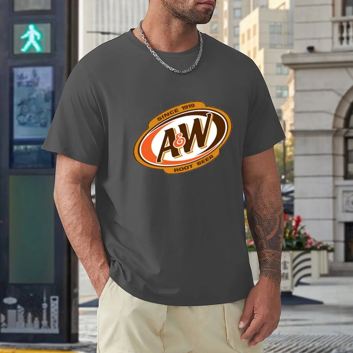 A&W Root Beer Logo Since 1919 T-Shirt t-shirts t shirts boys animal print shirt mens tall t shirts Men's fashion t-shirts