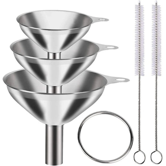 Stainless Steel Strainer Wine Lifting Spoon Funnel Large And Small Diameter Pouring Oil Home Kitchen Scooper