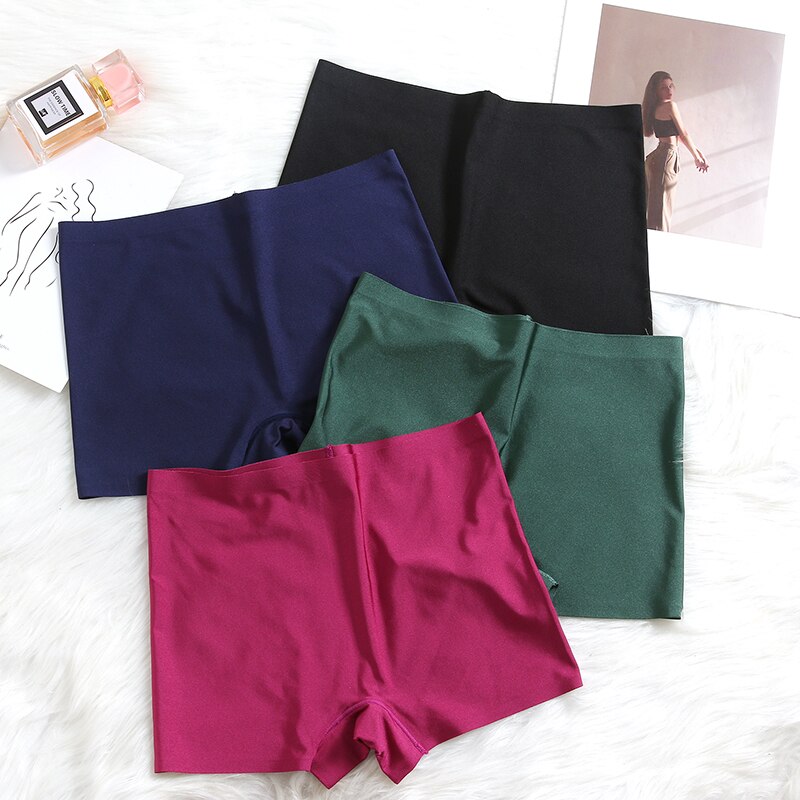 2Pcs/Set 2023 New Women's Panties Shorts Soft Boyshorts Panties for Women Female Ice Silk Boxer Briefs Lady Breathable Underwear