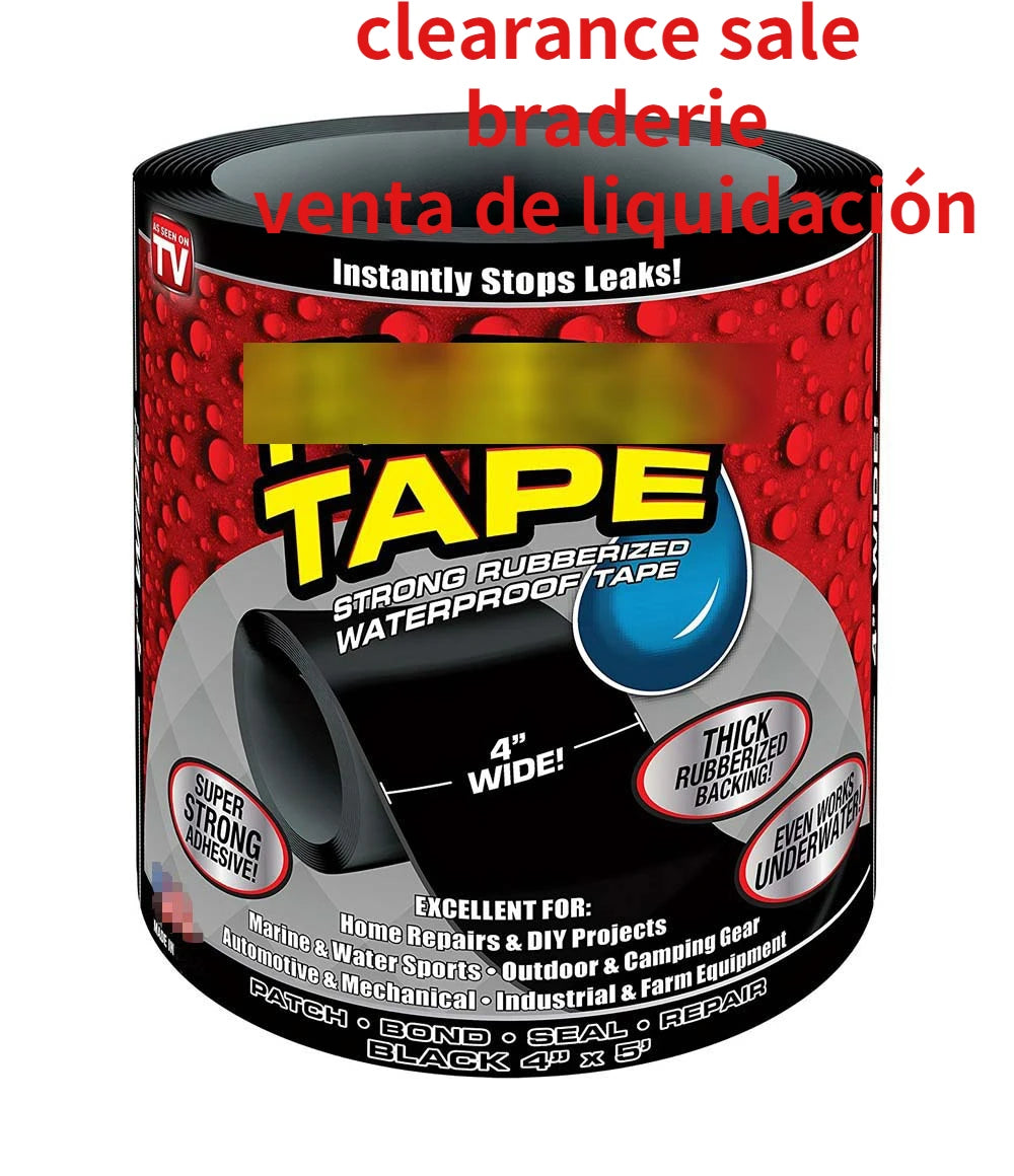 1.52m Strong Fiber Super Waterproof Tape Stop Leak Seal Repair Tape Performance Self Tape Fiberfix Adhesive Tape PE Tube PVC Etc