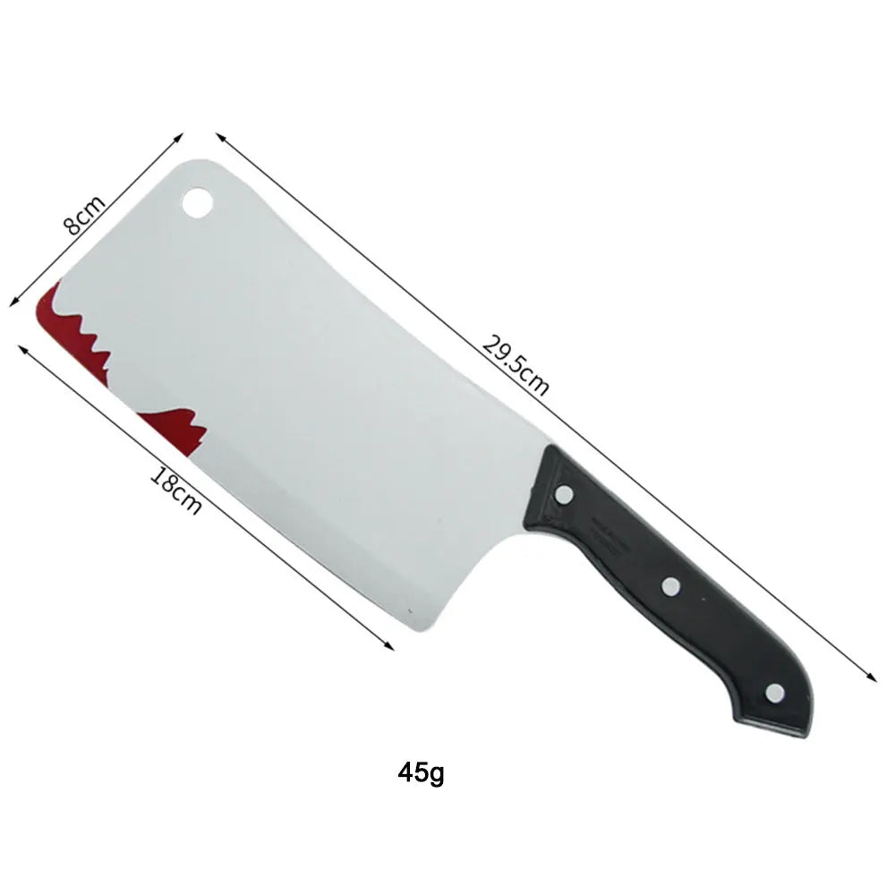 30cm Faked Bloody Sharp Knife for Halloween DIY Cosplay Props Decor Simulation Plastic Kitchen Knife  halloween Party Supplies