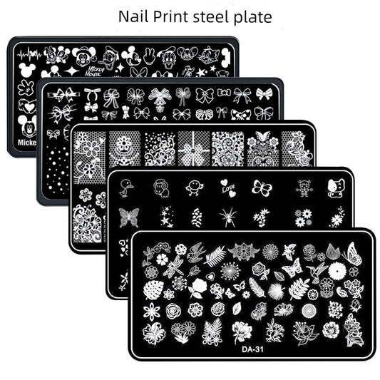 Silicone Seal Fu Character Steel Plate Cartoon Chinese Style Manicure