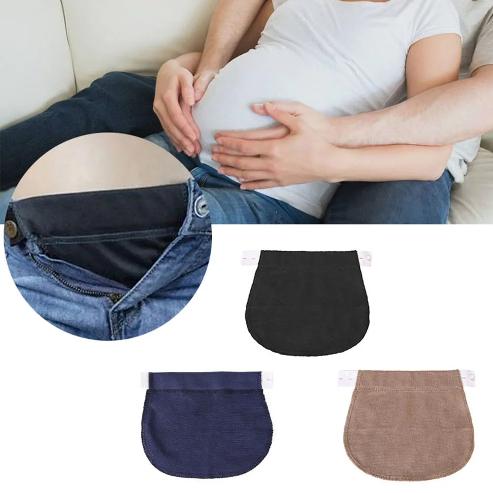 1-3Pcs Women Pregnancy Waistband Belt Adjustable Elastic Maternity Lengthening Waist Extender Clothing Pants for Pregnant Women