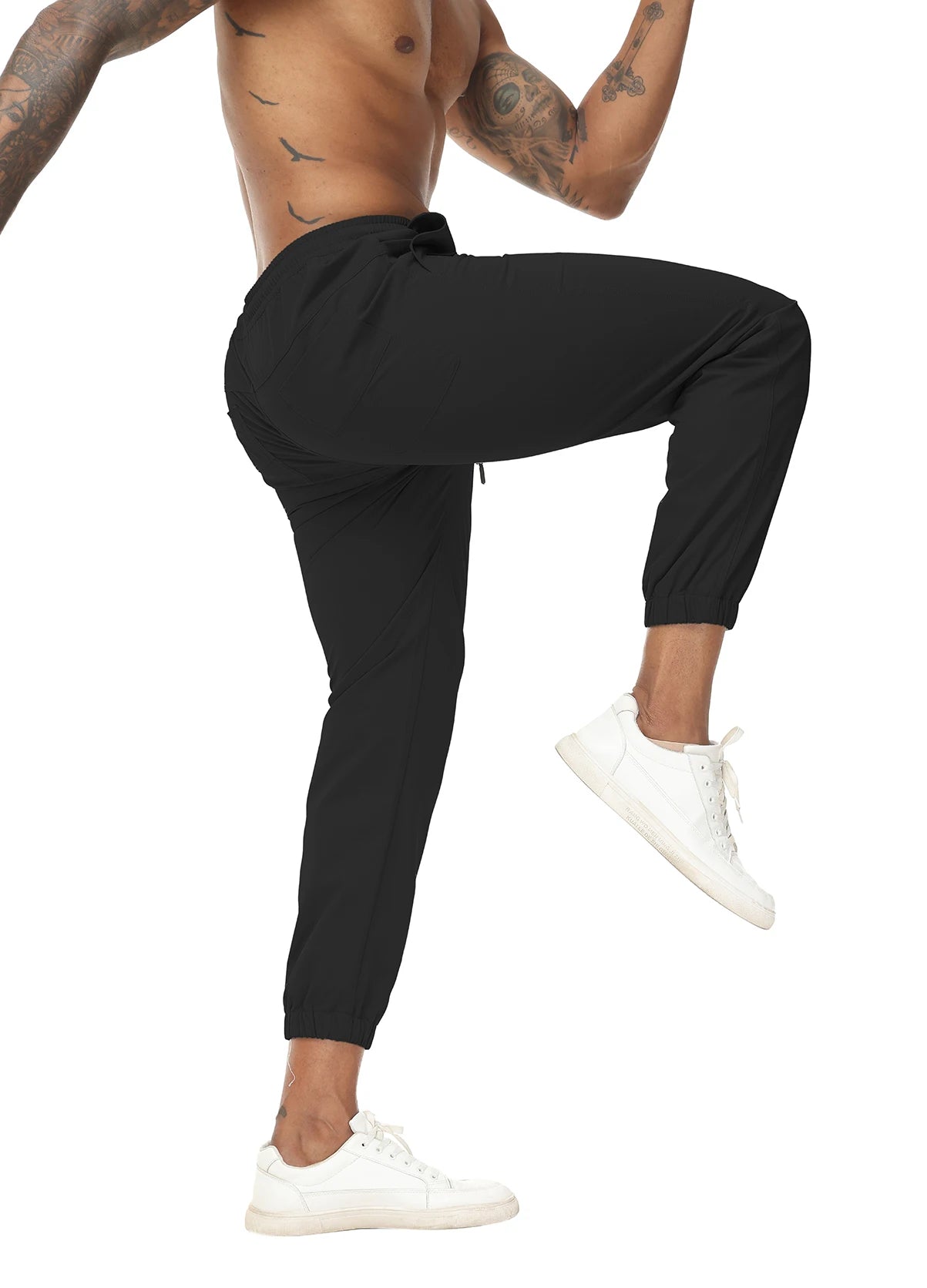 Men's Joggers Pants Casual Drawstring Sports Gym Workout Sweatpants Quick Dry