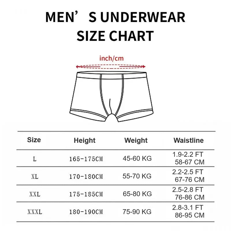 Fashion Creative Funny Men's Boxer Briefs Man Personality Printing Underpant Boxershorts Cartoon Breathable Sexy Panties Gifts