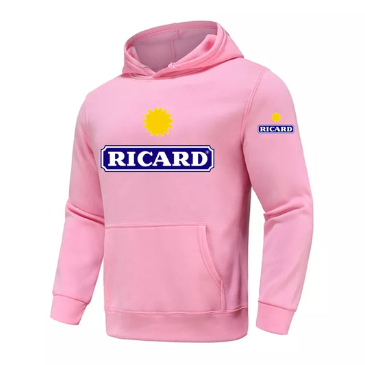 Hoodies Sweatshirts Men RICARD Hoodie Sweat-shirt Streetwear Hoodie Pink Clothing Polerone Winter Clothes Women Harajuku Shirt