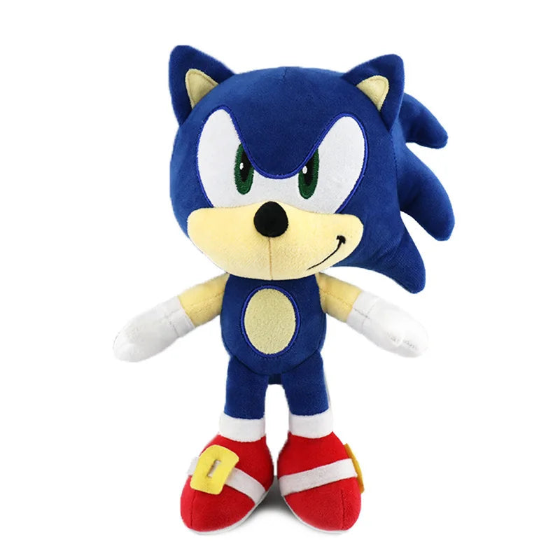 25cm New Style Cartoon Anime Sonic Pillow Plush Toys Soft Stuffed Animals Dolls for Kids Christmas Graduation Birthday Gifts