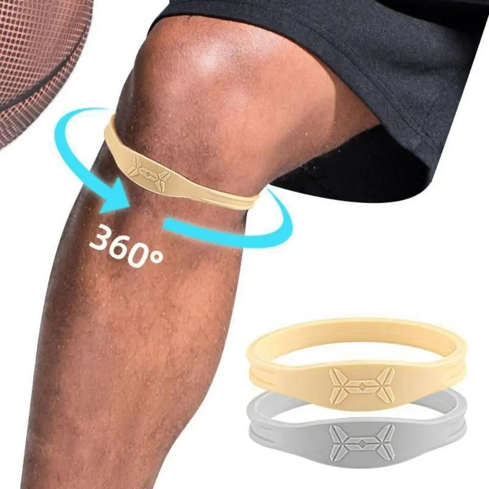 Silicone Patella Belt Fixed Protection Nude Grey Patella Knee Joint Rope Ring Flexible Highly Elastic Knee Support Brace