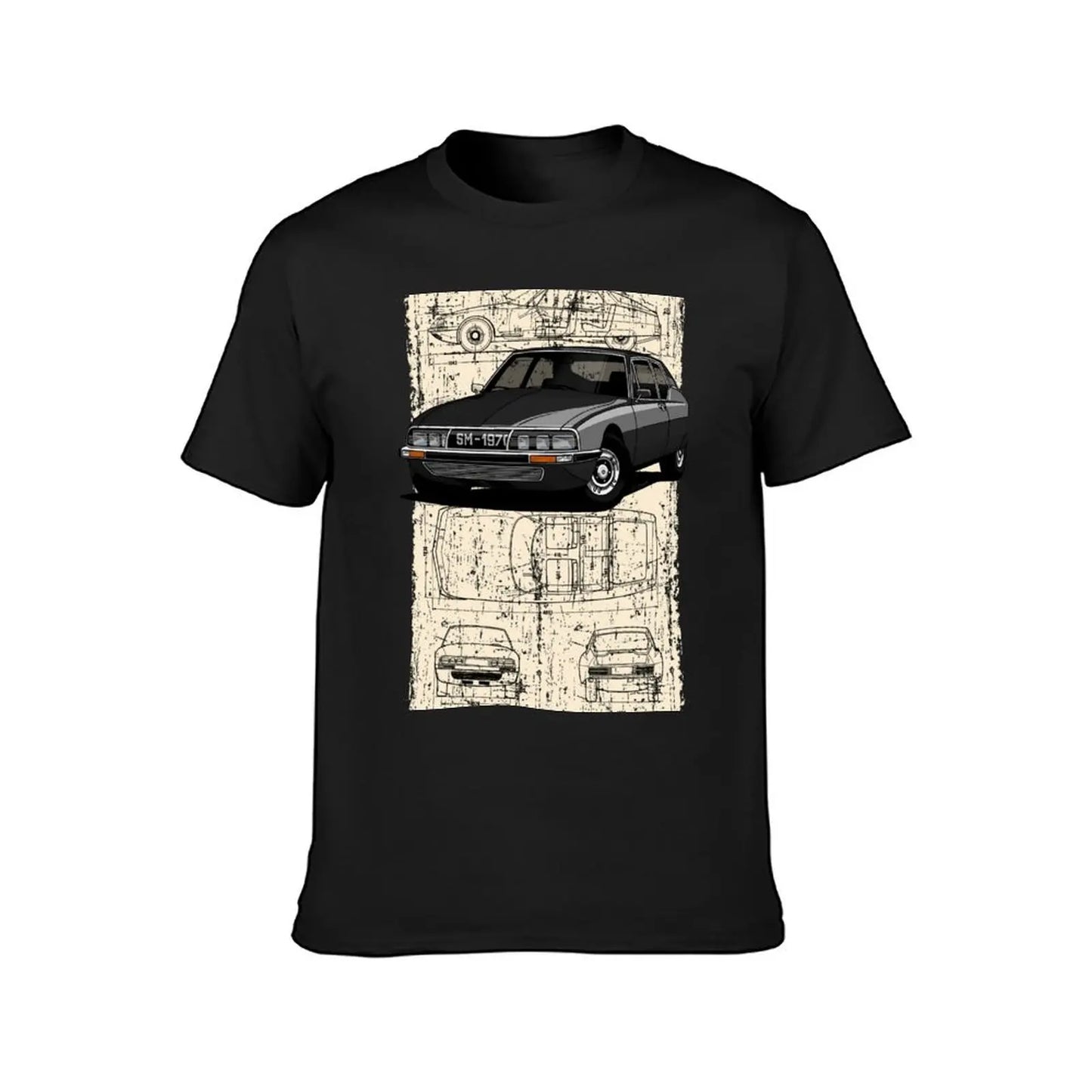 My drawing of the classic French Gran Turismo T-Shirt plus sizes customs design your own plain white t shirts men