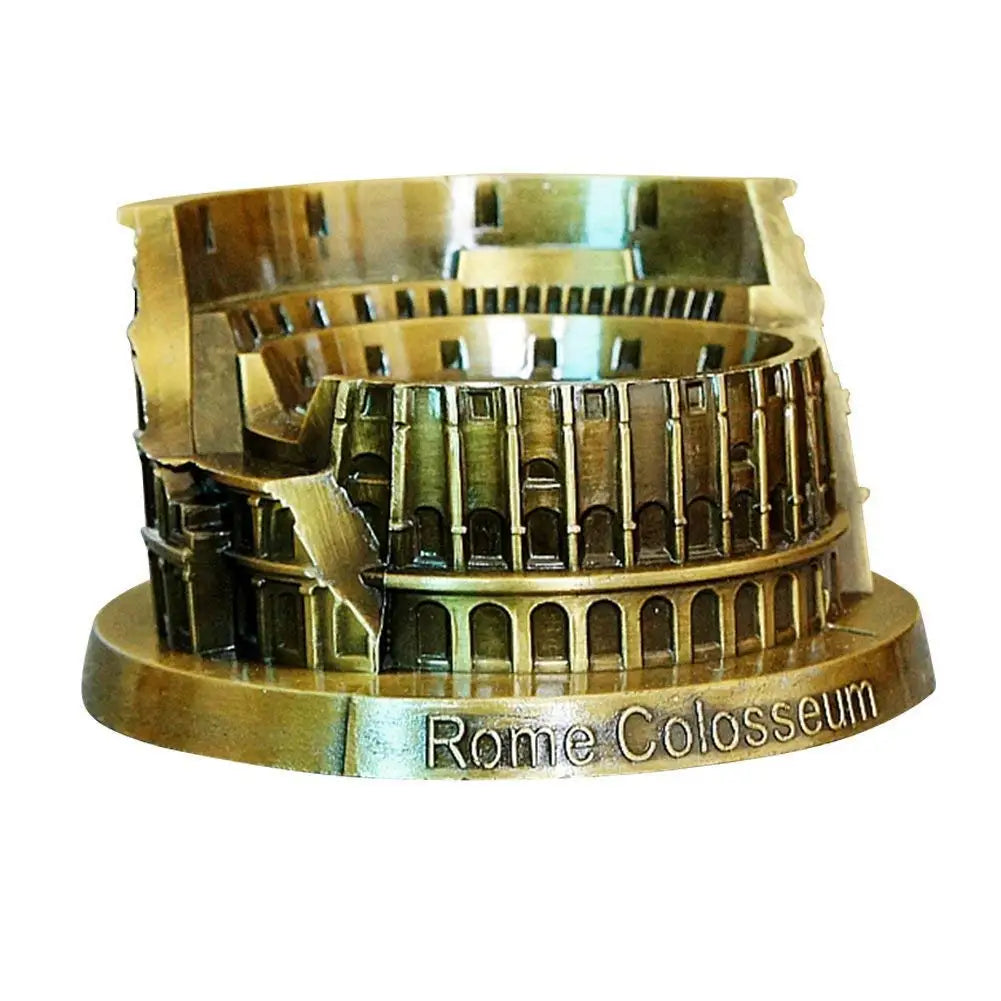 Metal World Famous Building Architecture Model Statue Landmark Tourist Souvenir Home Office Decoration