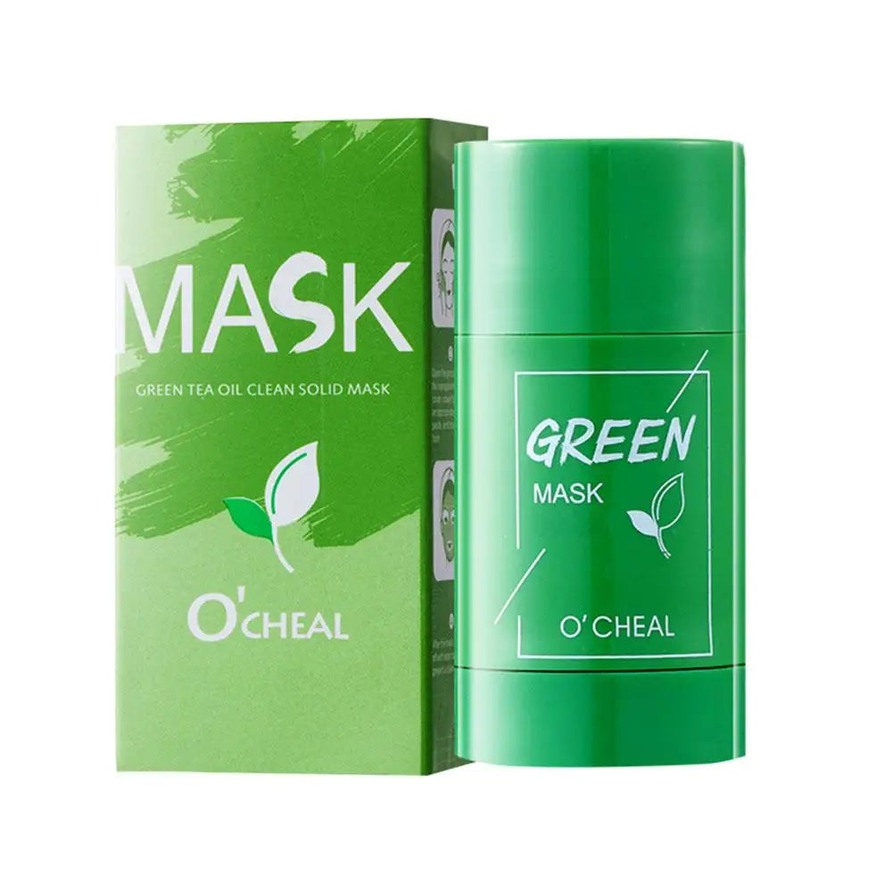 4 Styles Green Tea Mask Solid Stick Deep Cleansing Remove Skin Shrink Oil Pores Masks Acne Film Blackhead Care Mud Pore Con G0E5