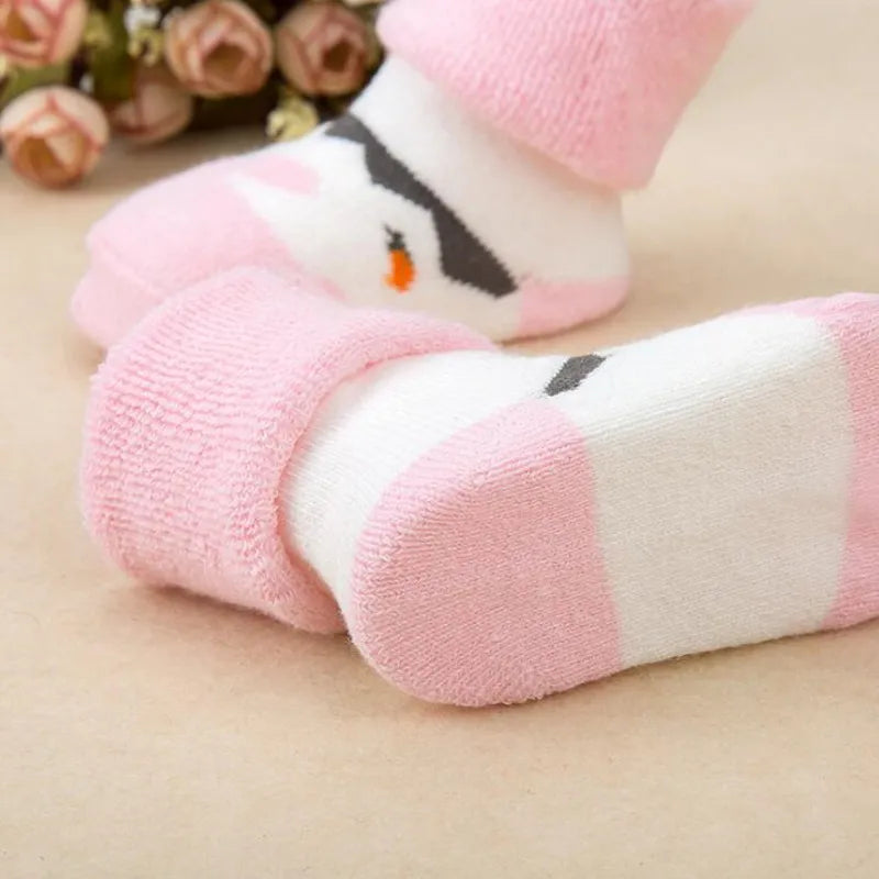 Baby Socks Girls Boys Print Thick Terry Clothes Newborn Accessories Kids Children Toddlers Slipper Gift Clothes Infant Stuff