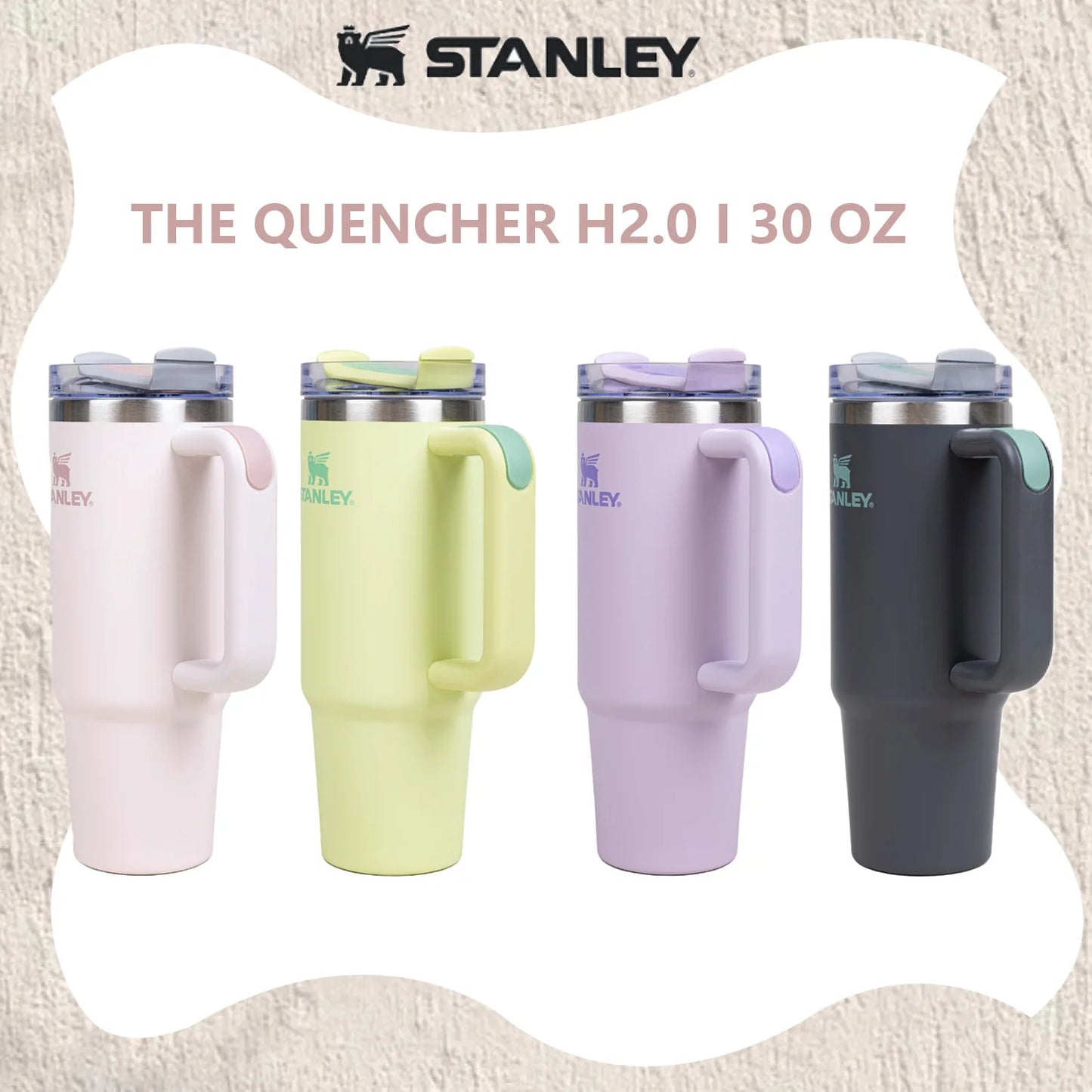 Stanley  Stainless Steel  Tumbler with Lid and Straw 30oz/887M Vacuum Insulated Mug Double Wall Thermal Iced Travel Outdoors Cup