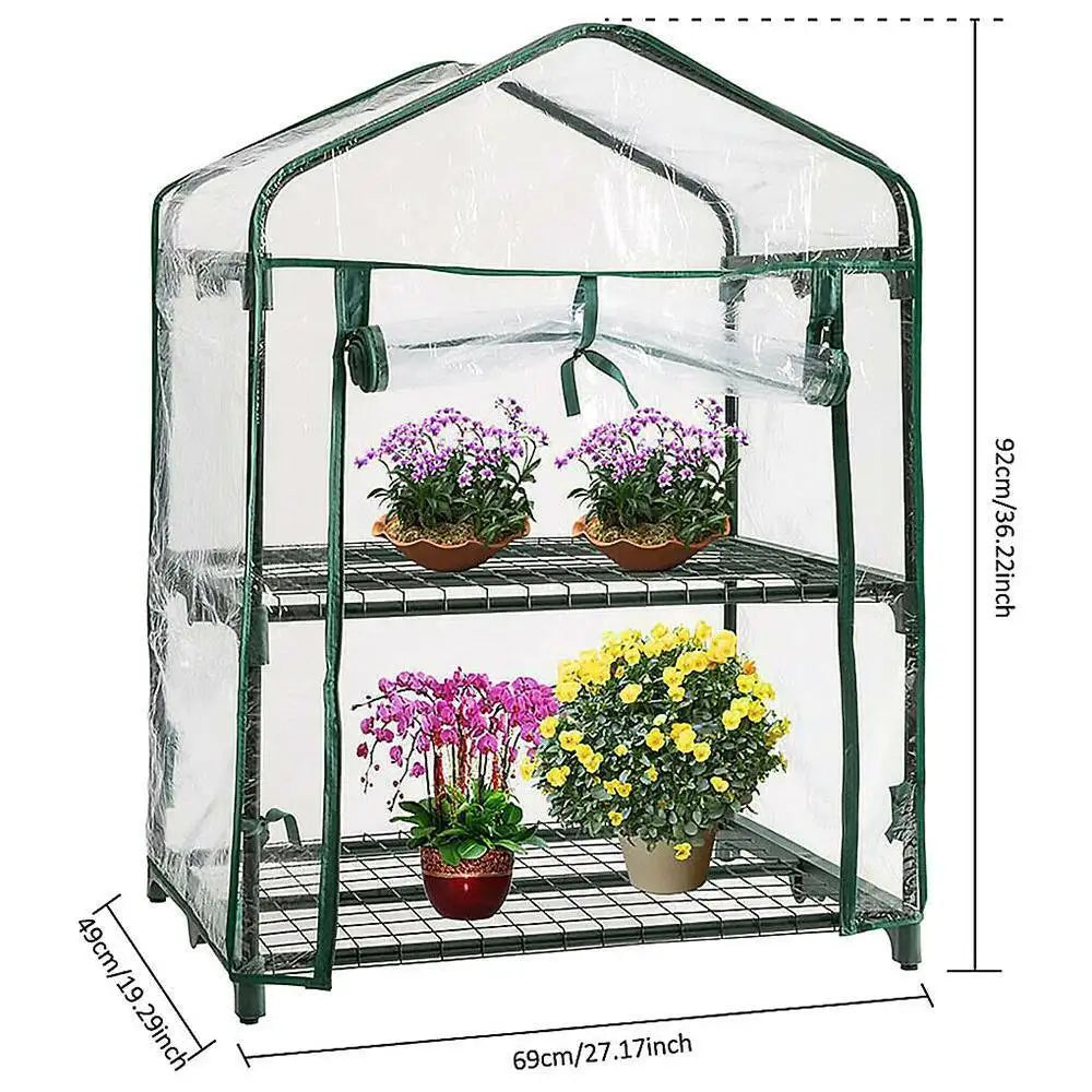 Small Greenhouse Outdoor Garden Mini Greenhouse Tent Gardening Backyard Plant Flower Heat  Cover Preservation  Garden Supplies