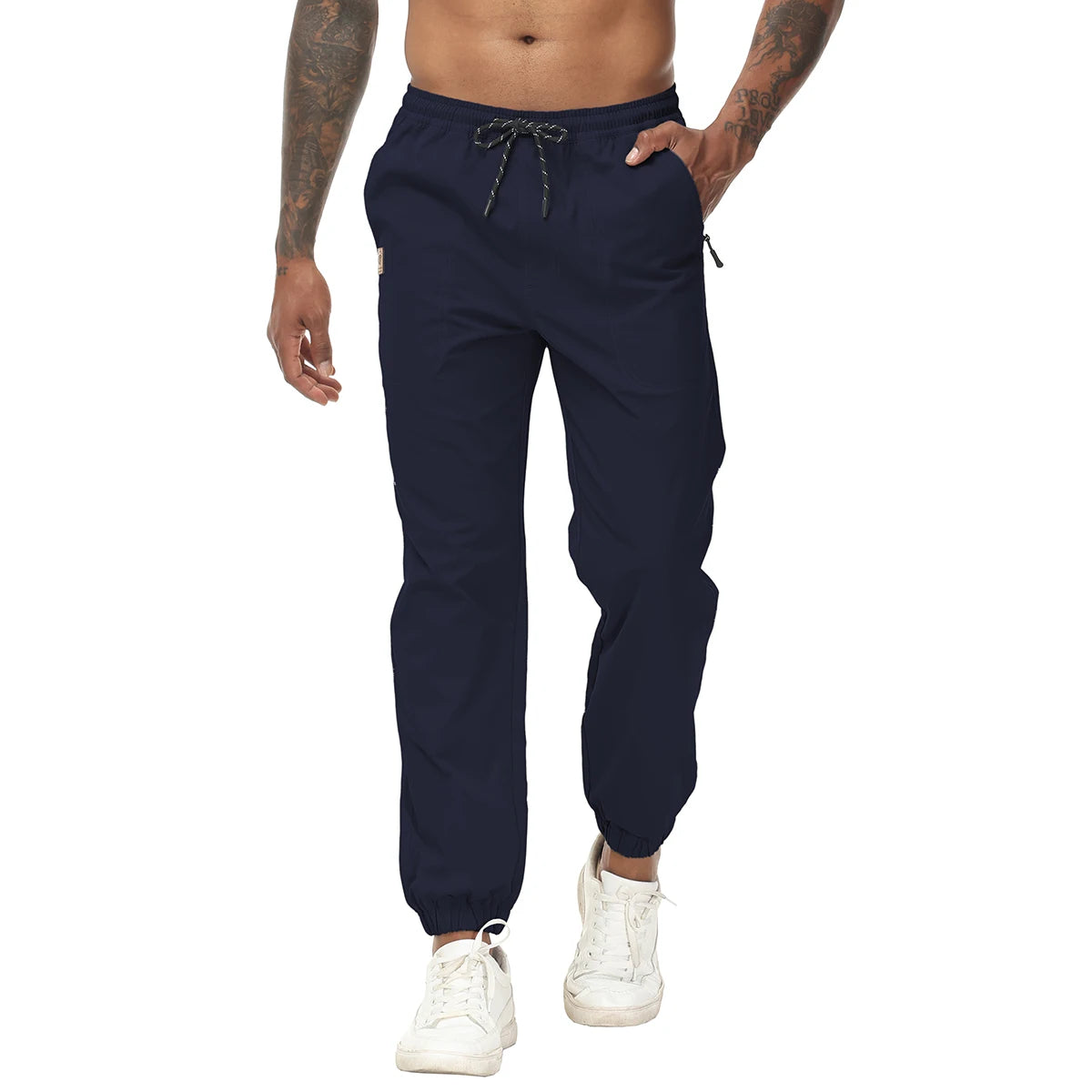 Men's Joggers Pants Casual Drawstring Sports Gym Workout Sweatpants Quick Dry