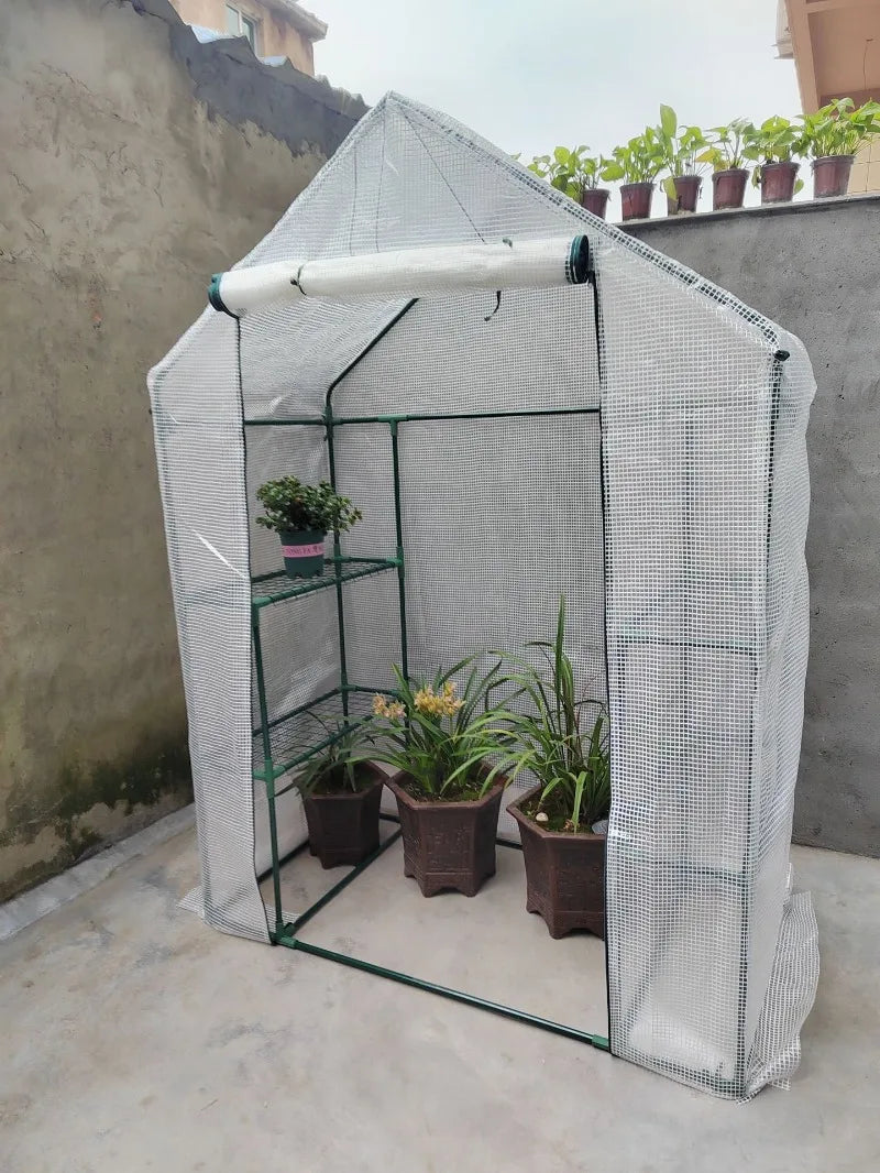 2024 New Large Walk In Greenhouse Cover House Garden Waterproof  Outdoor Indoor Wintering Plant Protection Grow Tent (No Frame)