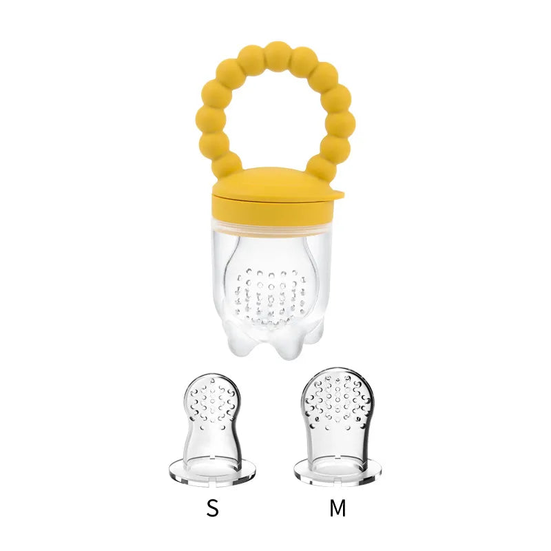 Baby Pacifier Fruit Feeder Baby Silicone Mesh Bag Pacifier Food-grade Fruit and Vegetable Feeder Nursing Toddler Teething Toys