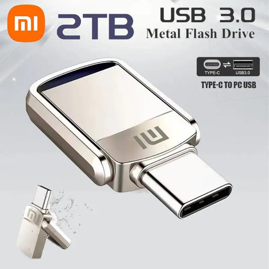 Xiaomi U Disk USB 3.0 Type-C Interface Mobile Phone Computer Mutual Transmission Portable USB Memory 2TB 1TB 128GB 512GB