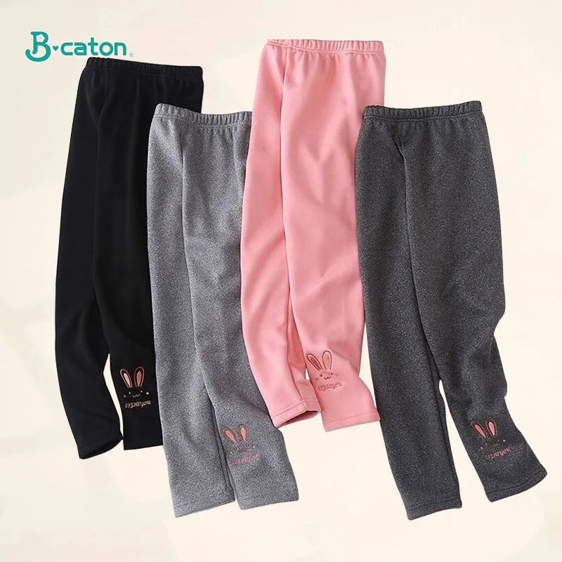 Autumn Winter Children Girl's Legging Thicken Warm Kids Girl Warm Plush Legging Trousers Elastic Waist Leggings Kids Pants