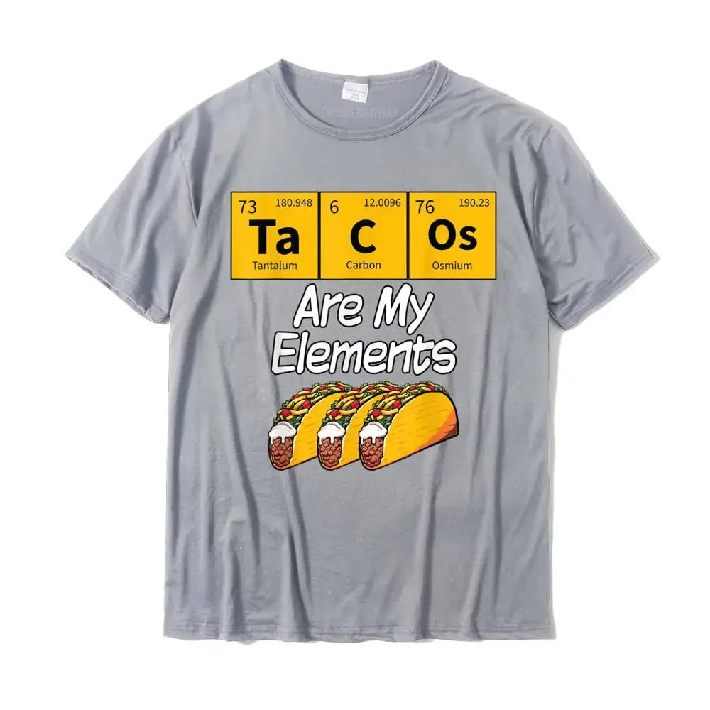 Taco Funny Chemistry Meme Quote Periodic Table Science Gift T-Shirt Brand Men T Shirt Cotton Tops Shirt Street