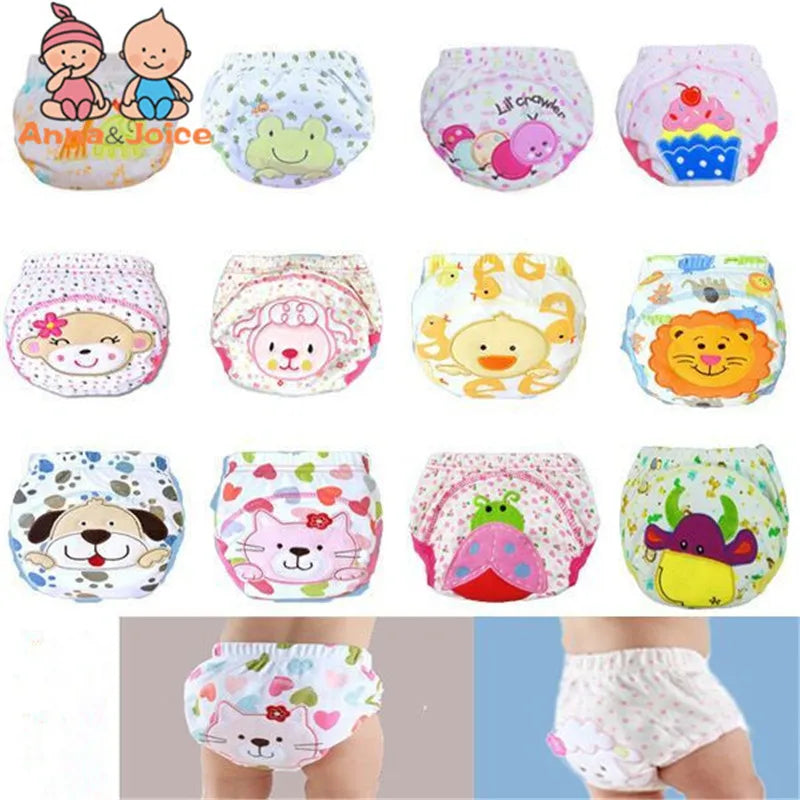 25PCS Waterproof Baby Potty Training Pant Underwear Cotton Learning/Study Infant Underpants