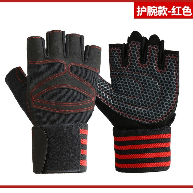 Gym Gloves Fitness Weightlifting Gloves Bodybuilding Training Sports Workout Cycling Sports Workout Gloves Men's Women's