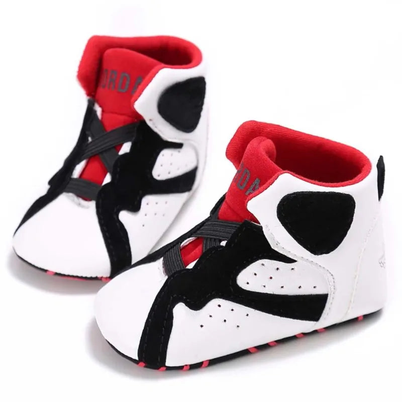 Soft Soled Sneakers Baby Boys Shoes Newborn PU Leather First Walker Babe Girl Sports Moccasin Anti-slip Infant Toddler Crib Shoe