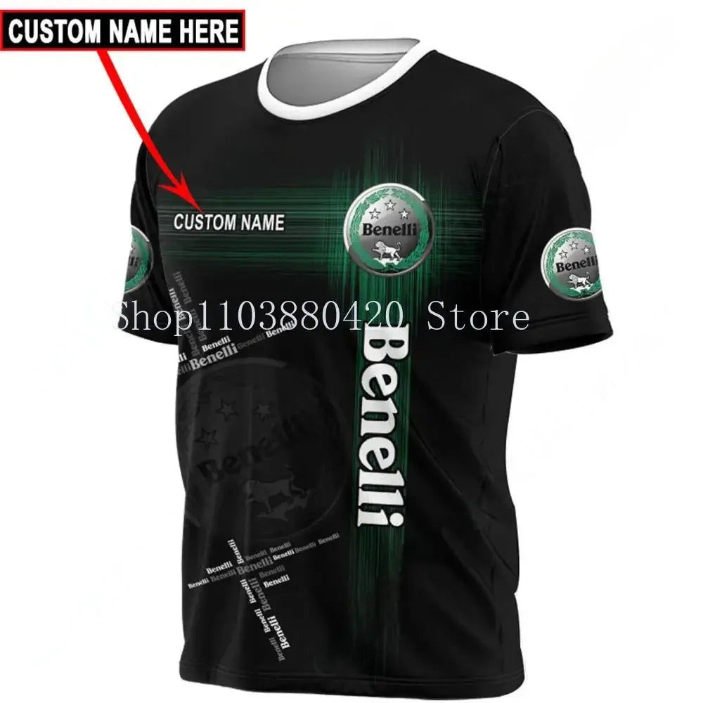 Benelli T Shirt For Men Women Harajuku Short Sleeve Anime T-shirts Unisex Clothing Quick Drying Tee Casual Oversized T-shirt