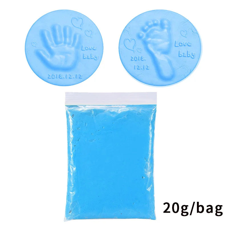 Soft Clay Baby Handprint Footprint Imprint Baby Care Hand And Foot Print Mud Fingerprint Stress Kid Ink Pad Toy Prints Gift