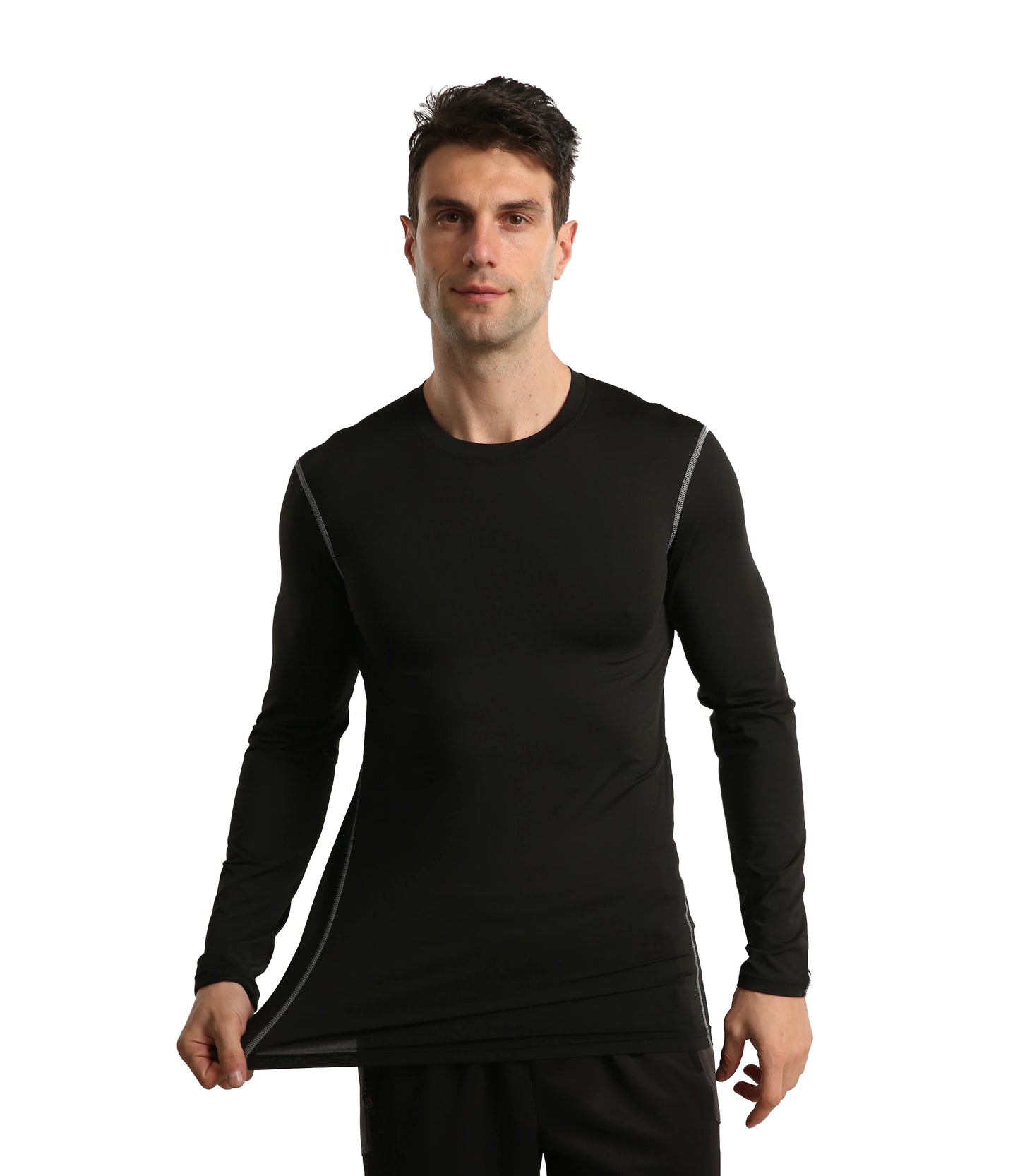 Men's Compression Shirts Long Sleeve Undershirt Turtleneck Gym Workout T Shirt for Men Running Basketball Athletic Base Layer