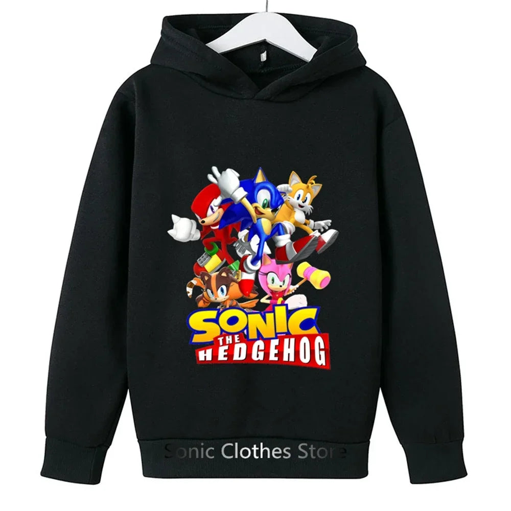 Sega Sonic- Tracksuit Kids Clothing Sets Baby Boys Girls Fashion Sports Suits Sweatshirts+pants Brand Clothes