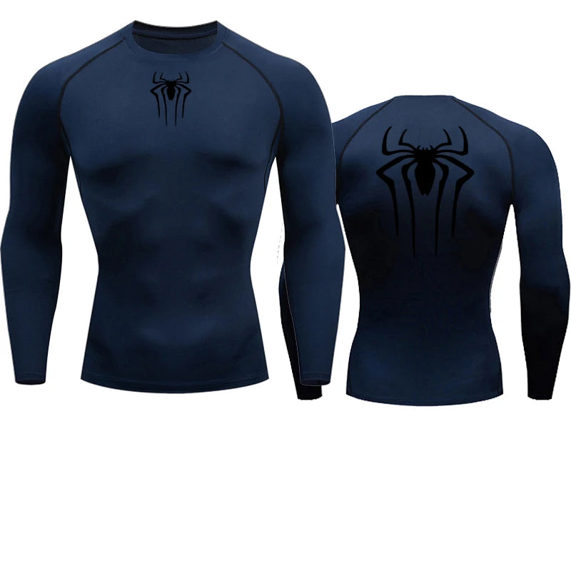 Sun Protection Sports Second Skin Running T-shirt Men's Fitness Rashgarda MMA Long Sleeves Compression Shirt Workout Clothing