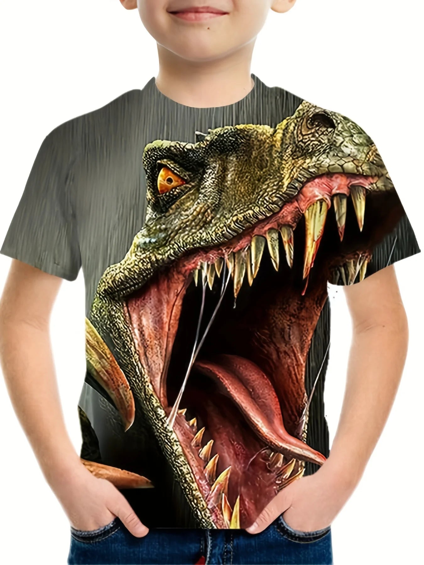 New Dinosaur Jurassic Boys Girls T Shirt Fashion Summer Boy T-shirts Short Sleeved T-shirt Children Clothing Boy Girl Tops Tees