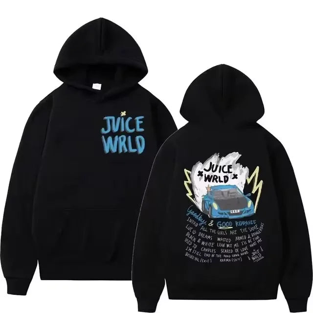 2024 Autumn/Winter New Fashion Sportswear Men's Hoodie Comfortable Hip Hop Street Clothing Hoodie s-4xJuice Wrld Printed