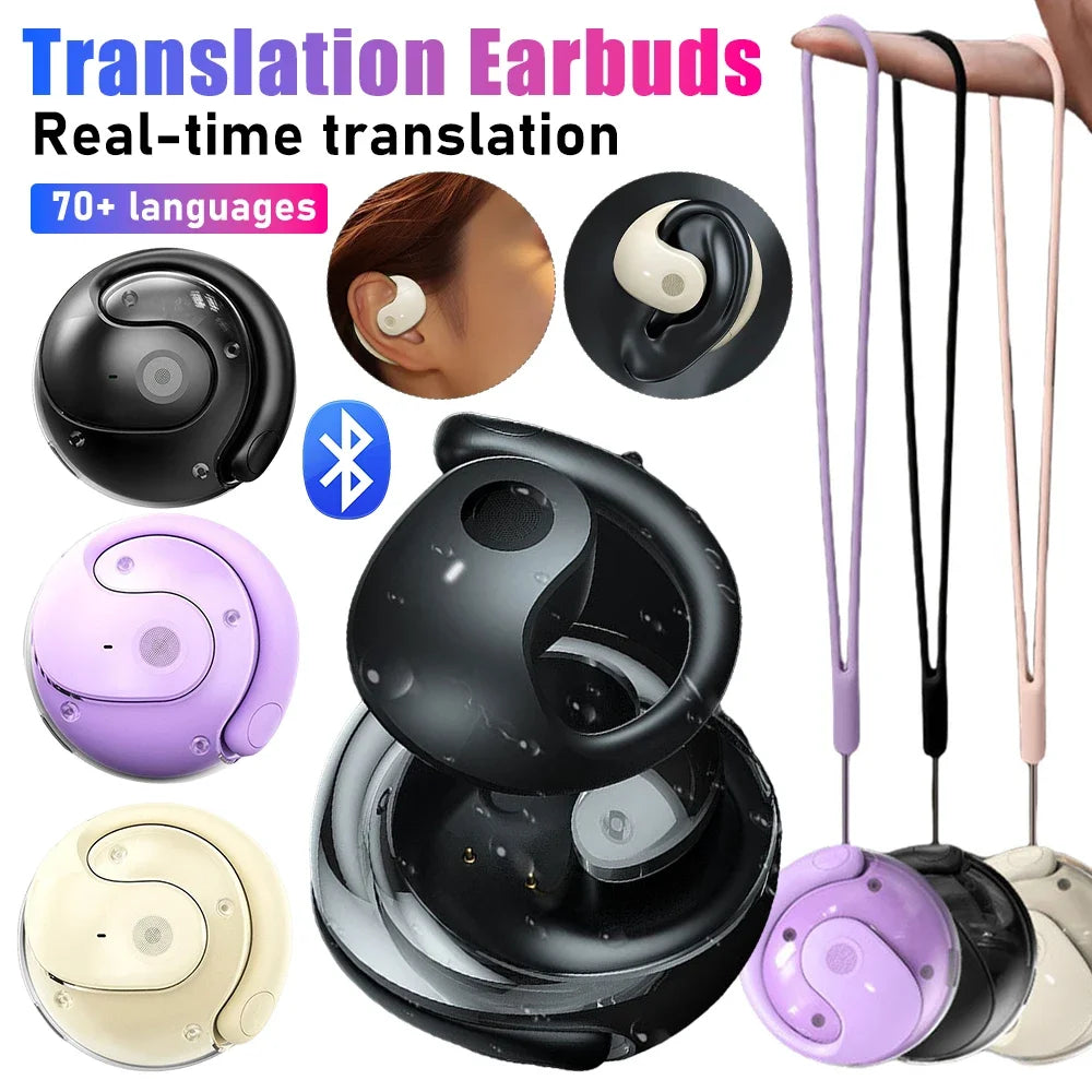 Small Coconut Ball Bluetooth Earphones TWS Ear-mounted Non-Ear High Power Ultra-Long Battery Life Sports Earphones