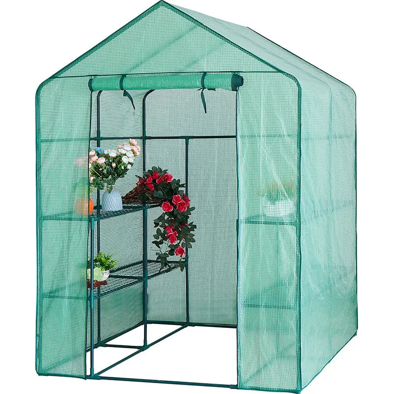 2024 New Large Walk In Greenhouse Cover House Garden Waterproof  Outdoor Indoor Wintering Plant Protection Grow Tent (No Frame)