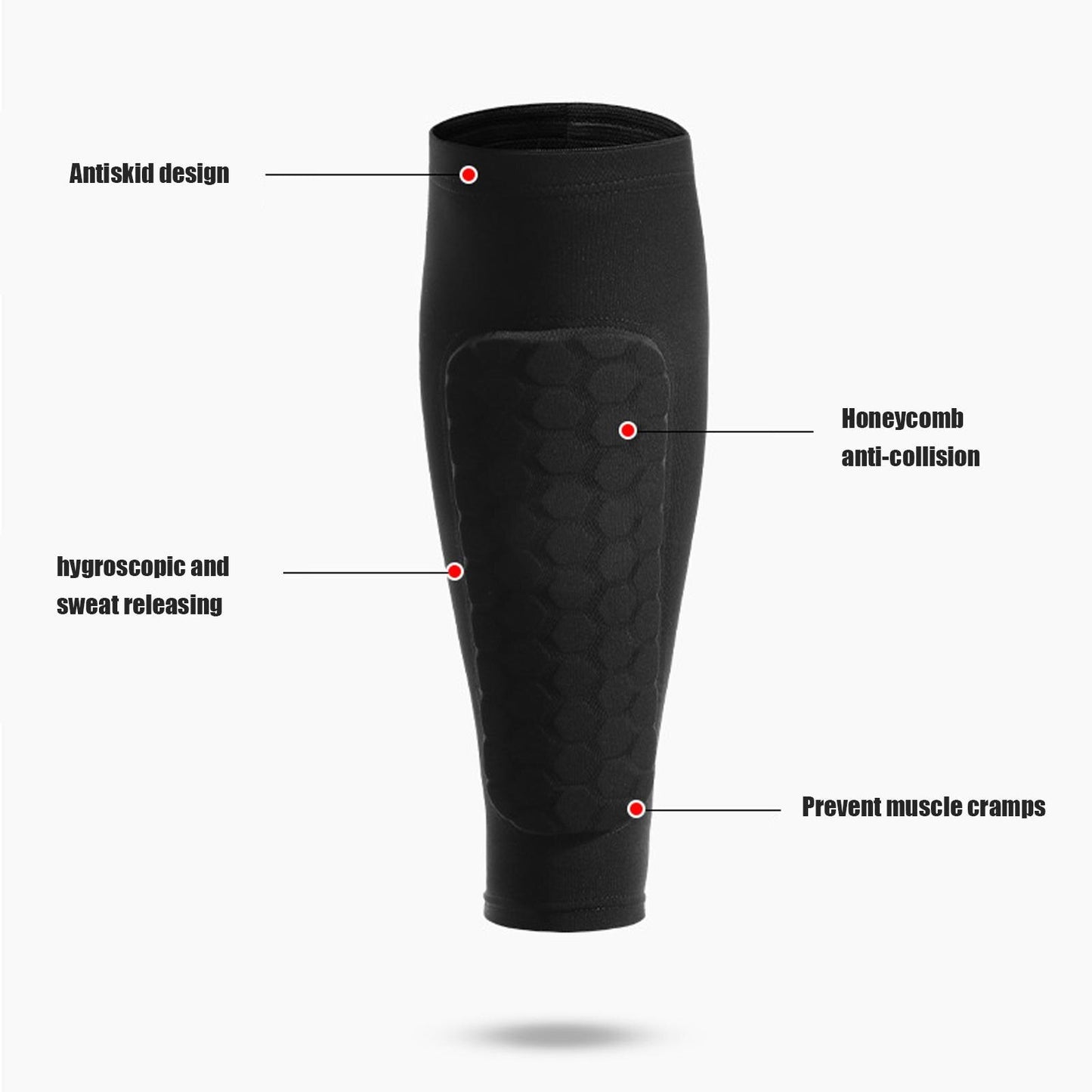 1PC Soccer Shin Guards Outdoor Sport Honeycomb Anti-Collision Pads Protection Leg Guard Socks Protector Sports Safety Gear