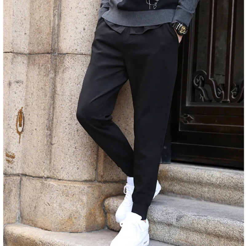 Sports Joggers Students Tall Men Extra Long Sweat Pants Spring Autumn 4XL Fleece Warm Boys Track Sweatpants Winter Trousers