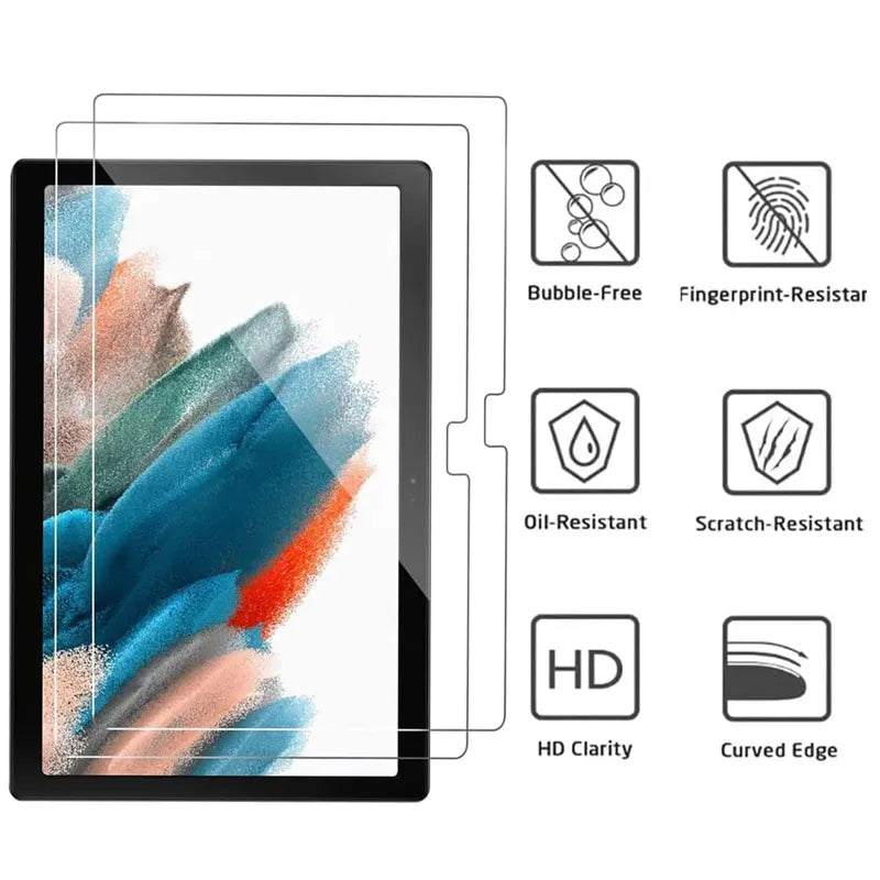 Tempered Glass Screen Protector For Samsung Galaxy Tab A 10.1 T510 T580 A7 A8 X200 S5E 10.5 S6 Lite 10.4 P610 S7 FE S8 + T730